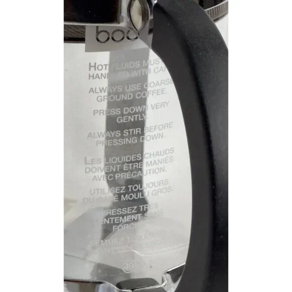 Bodum The Original French Press Coffee Maker 34 Oz Glass & Stainless Steel - Picture 5 of 10